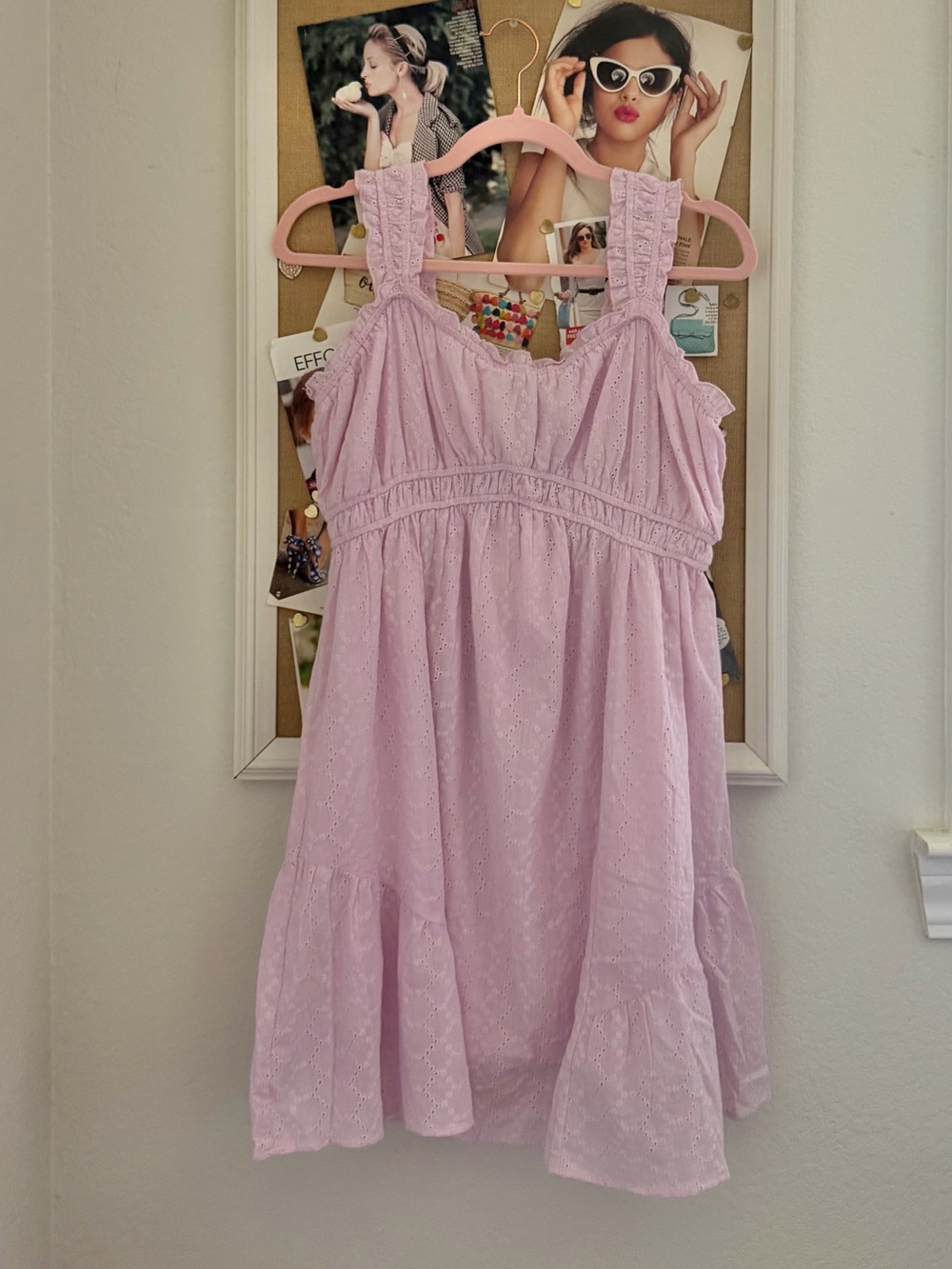Cute light lavender/pink Eyelet Sundress